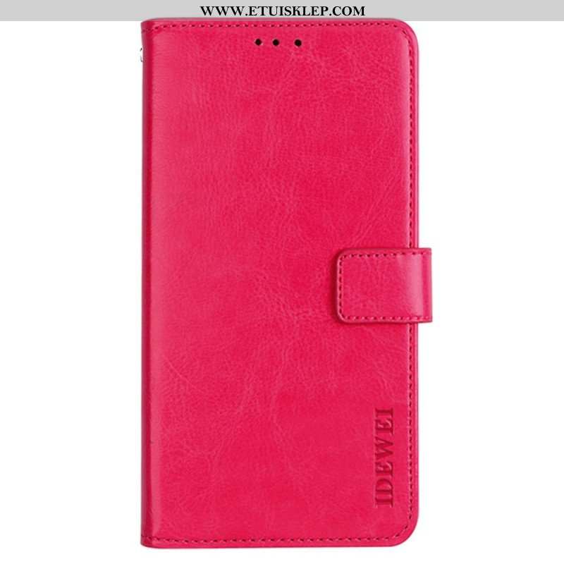 Etui Folio do Realme 9i Sztuczna Skóra Idewei